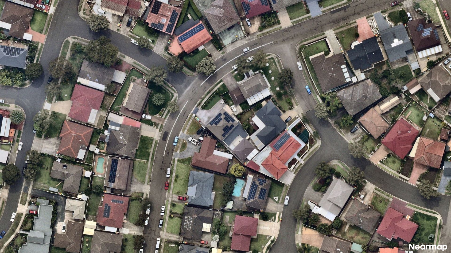 Vertical aerial view