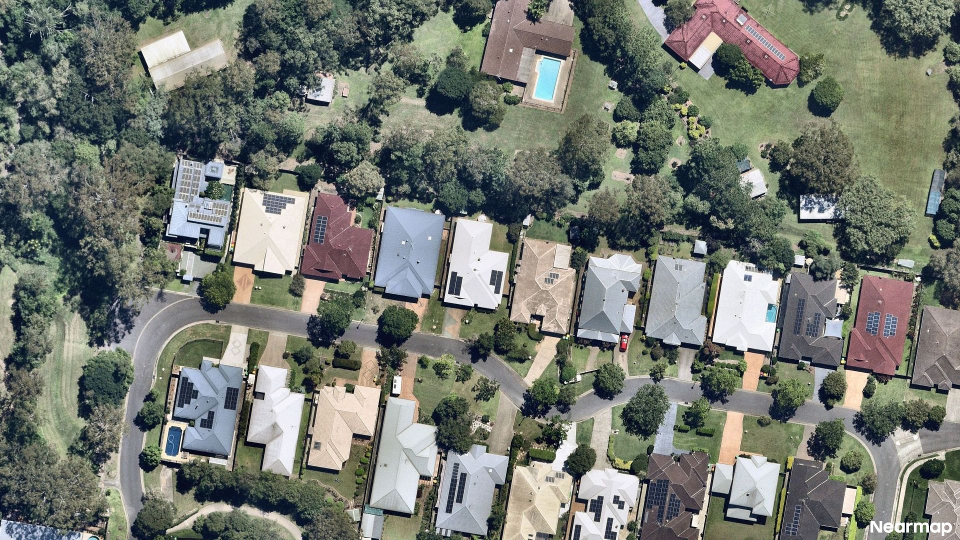 Vertical aerial view