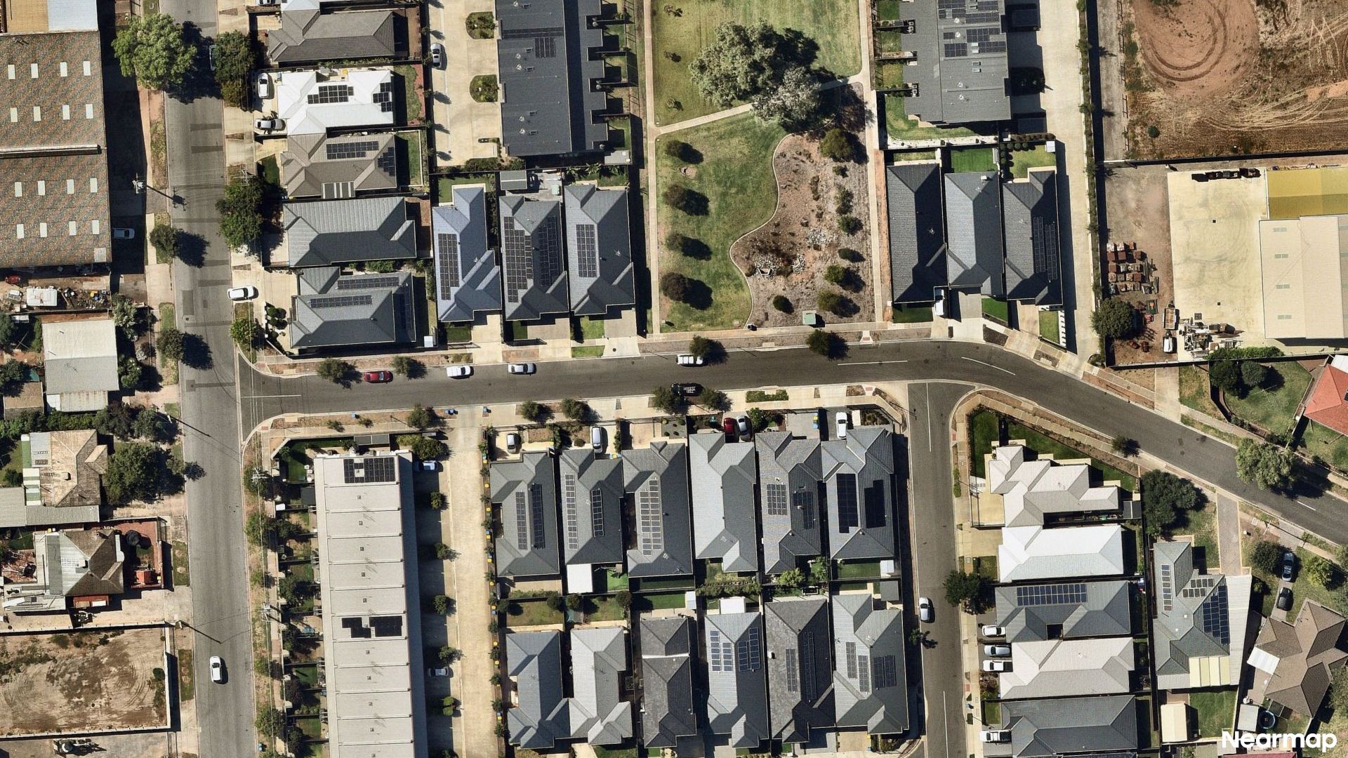 Vertical aerial view