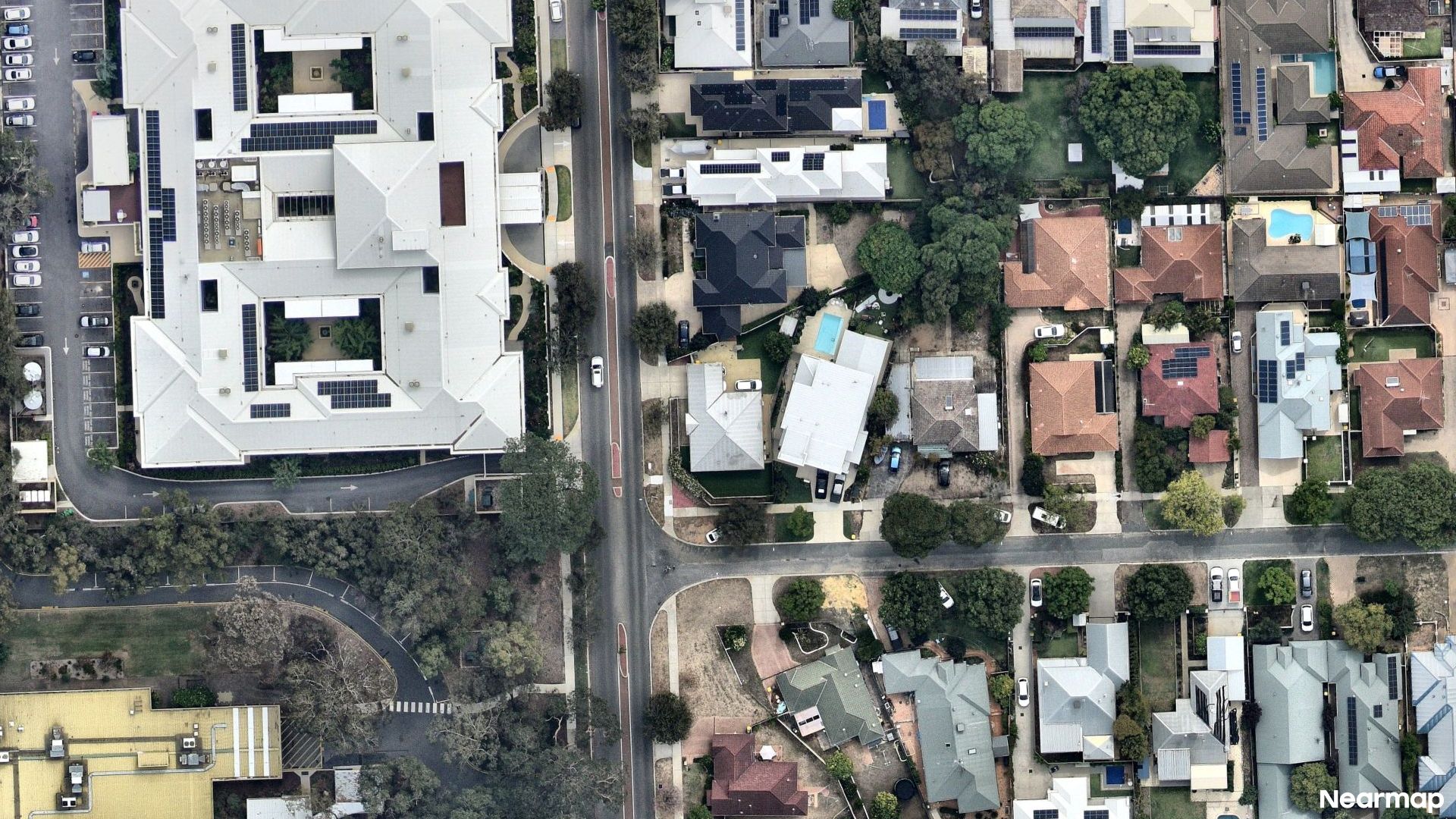 Vertical aerial view