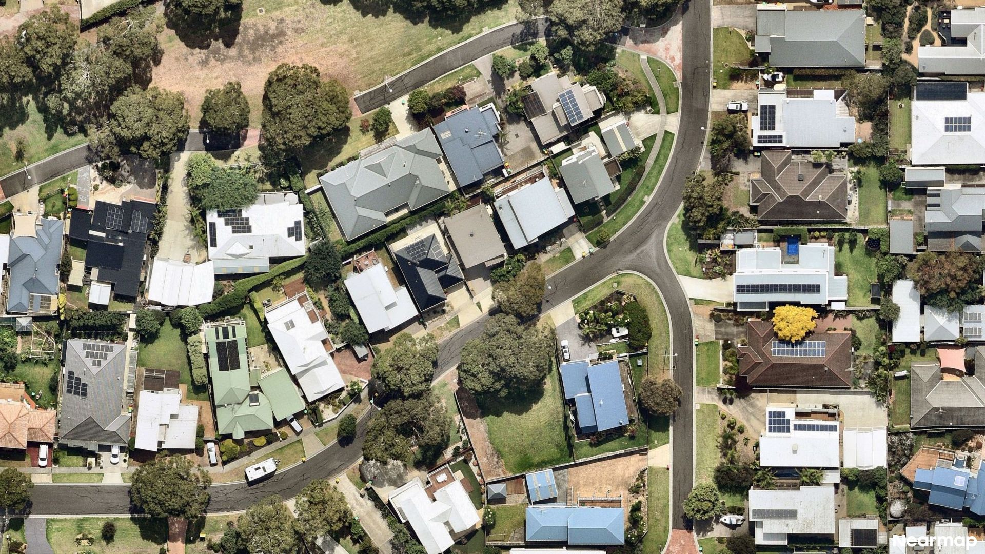 Vertical aerial view