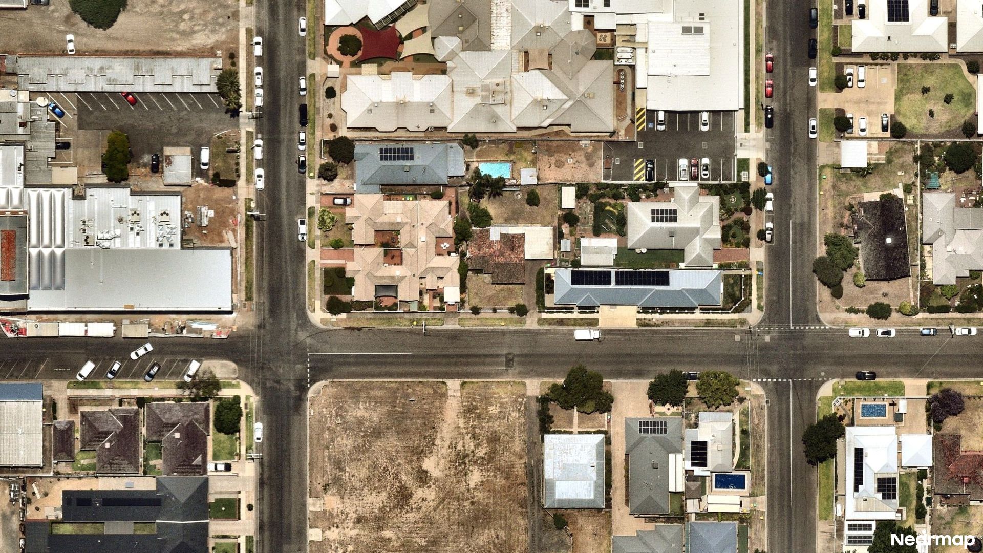 Vertical aerial view