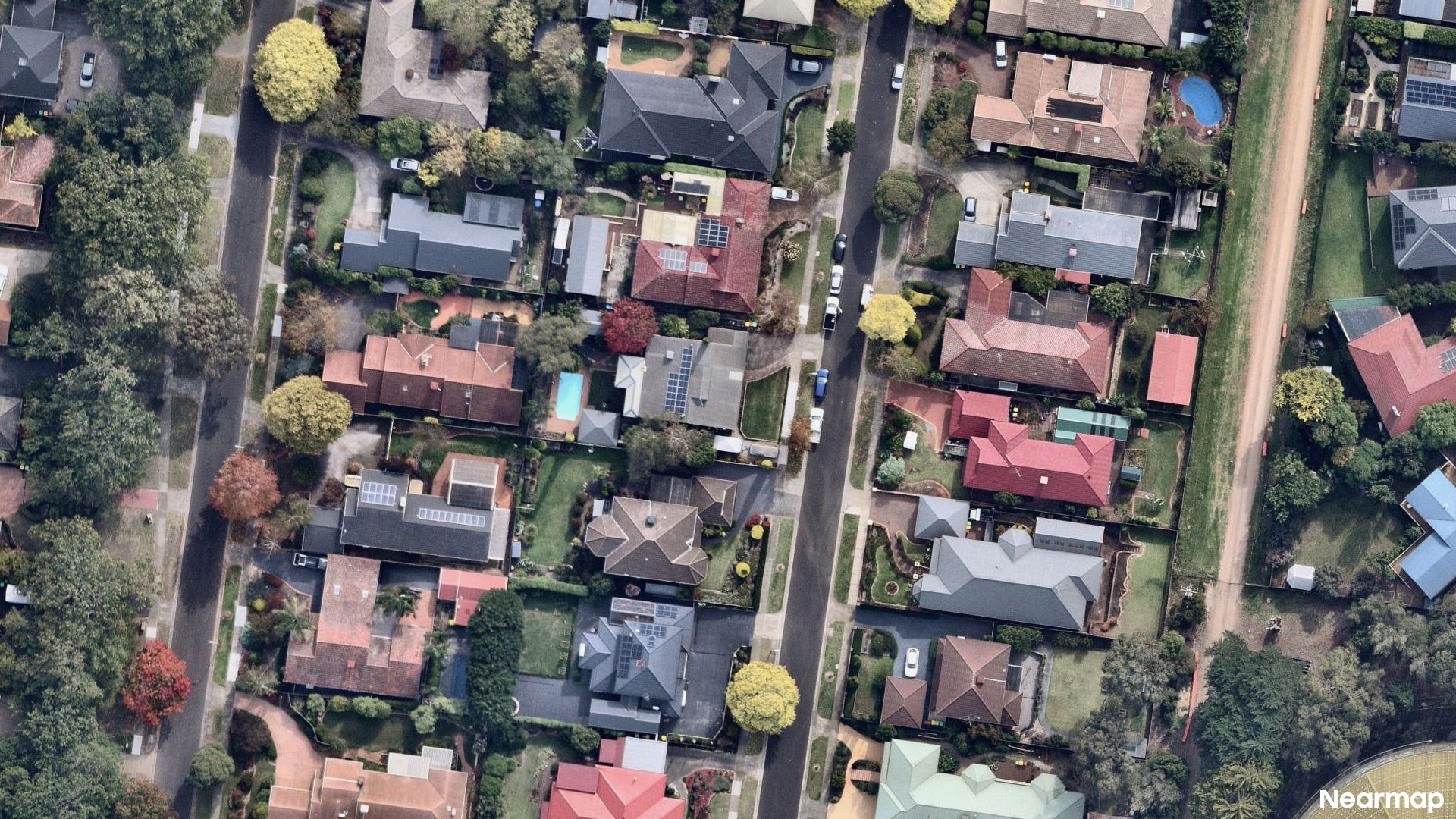 Vertical aerial view