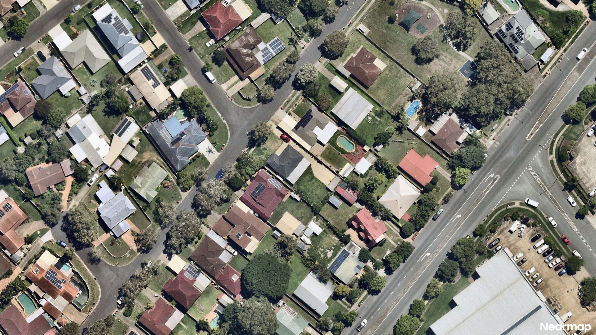 Vertical aerial view