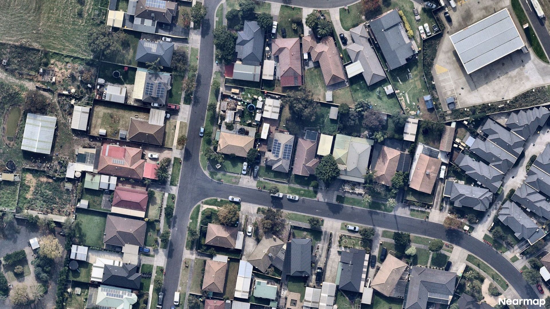 Vertical aerial view