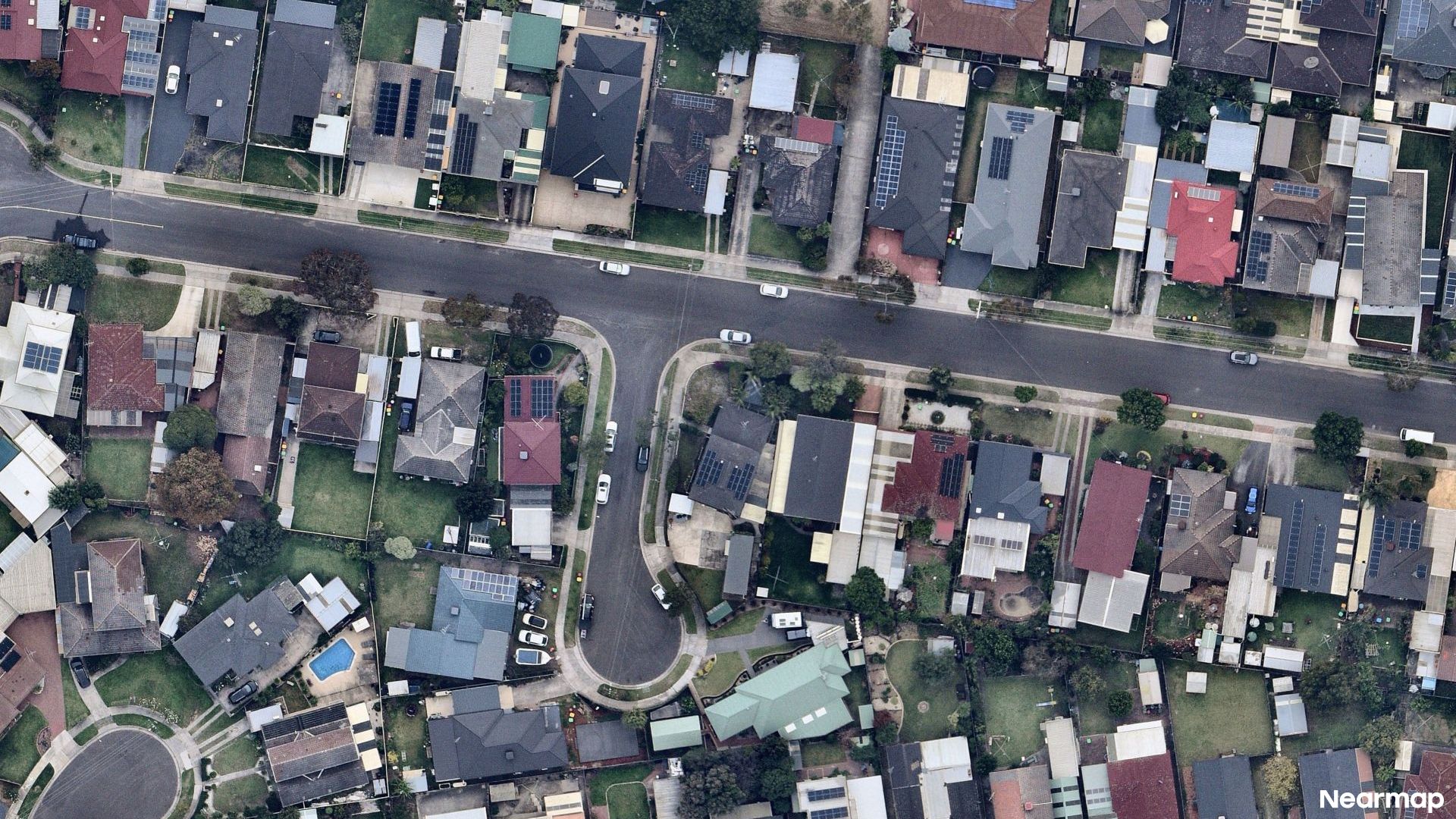 Vertical aerial view