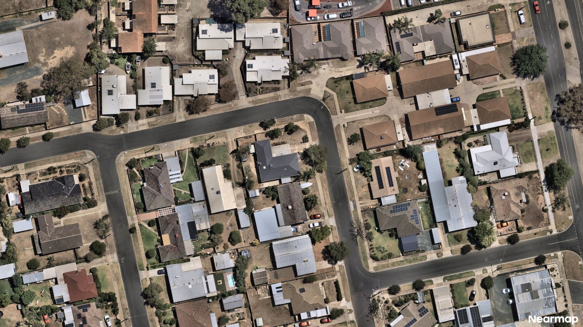 Vertical aerial view