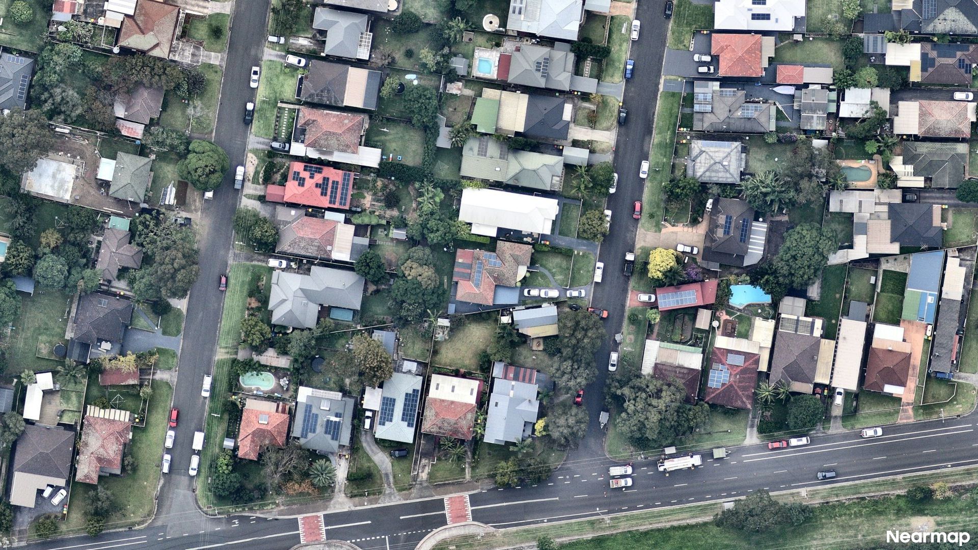 Vertical aerial view