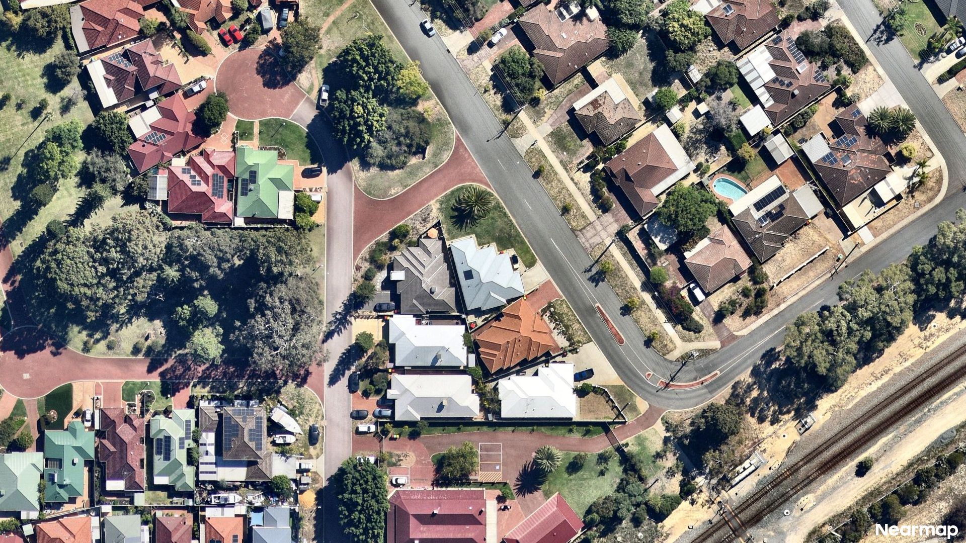 Vertical aerial view
