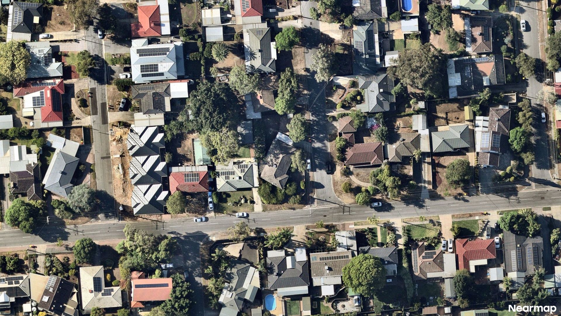 Vertical aerial view