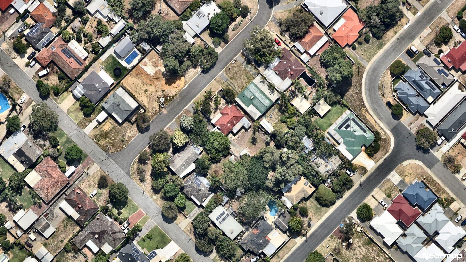 Vertical aerial view
