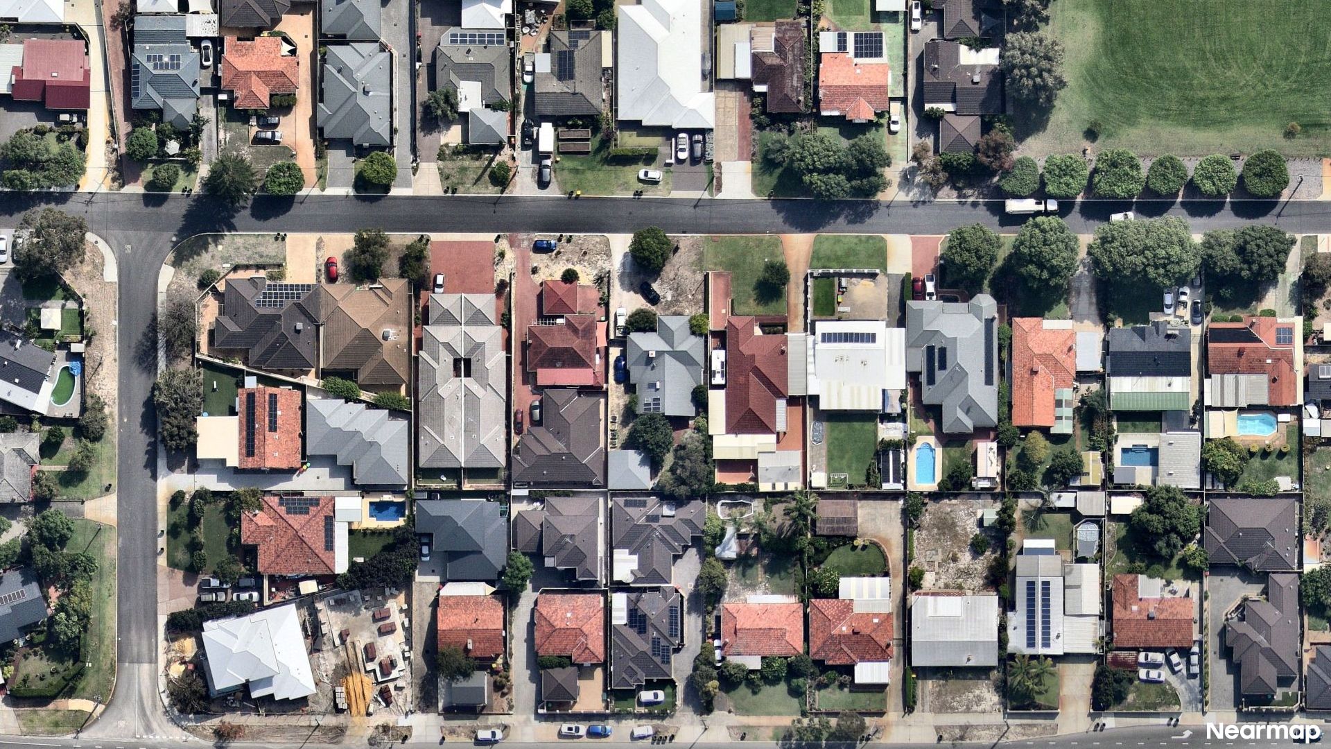 Vertical aerial view