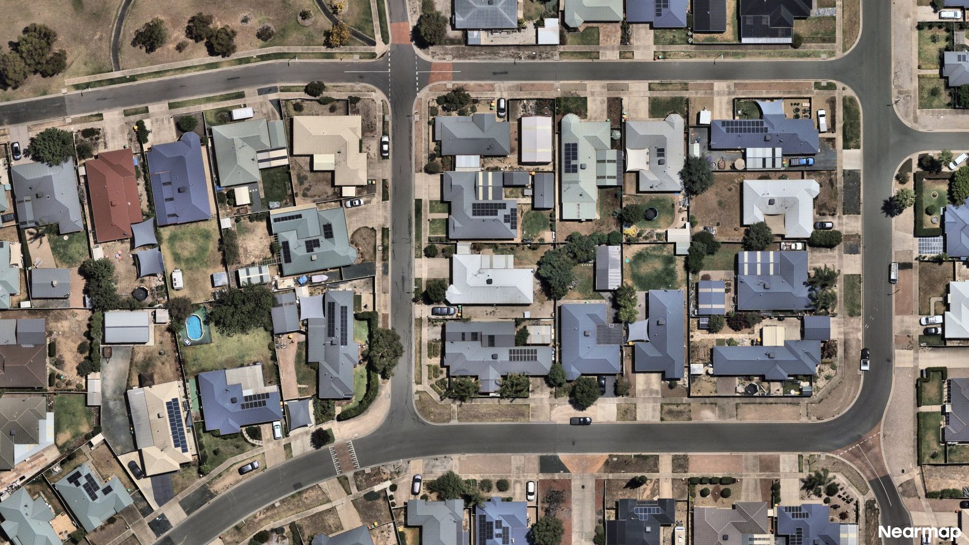 Vertical aerial view