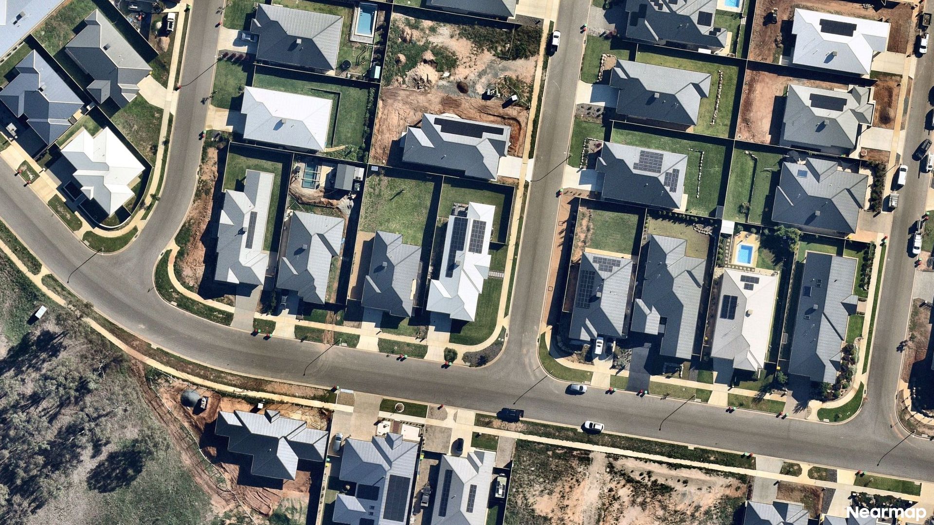 Vertical aerial view