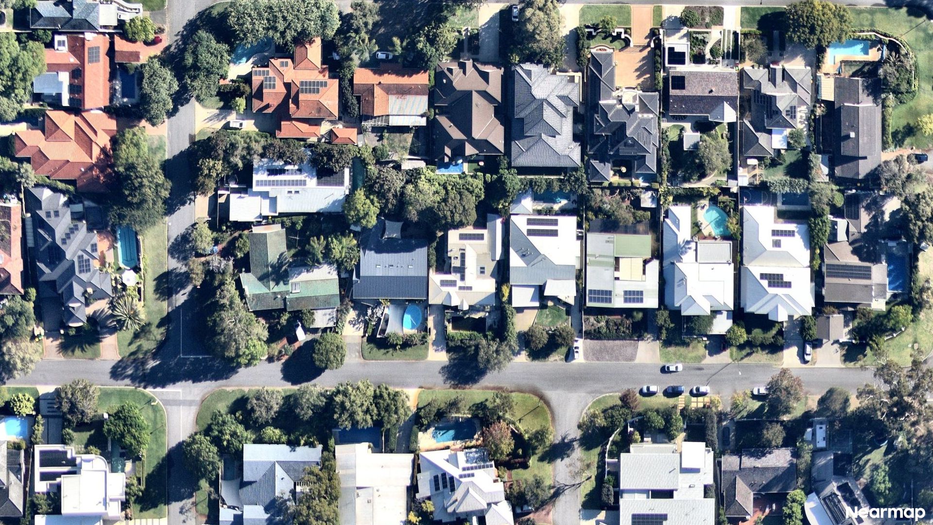 Vertical aerial view