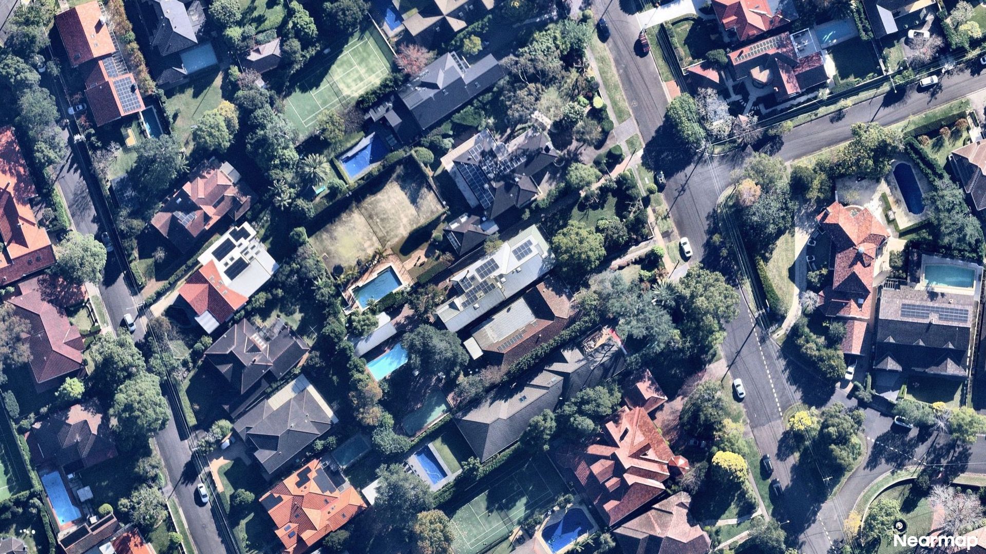 Vertical aerial view