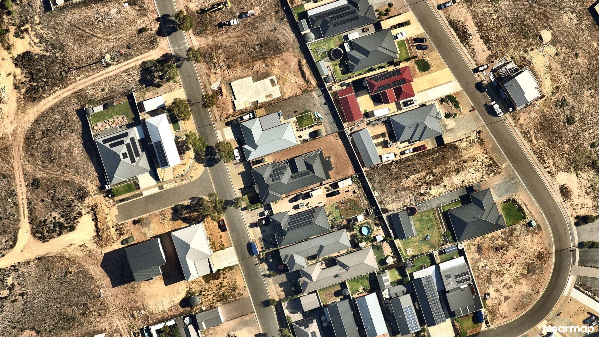 Vertical aerial view