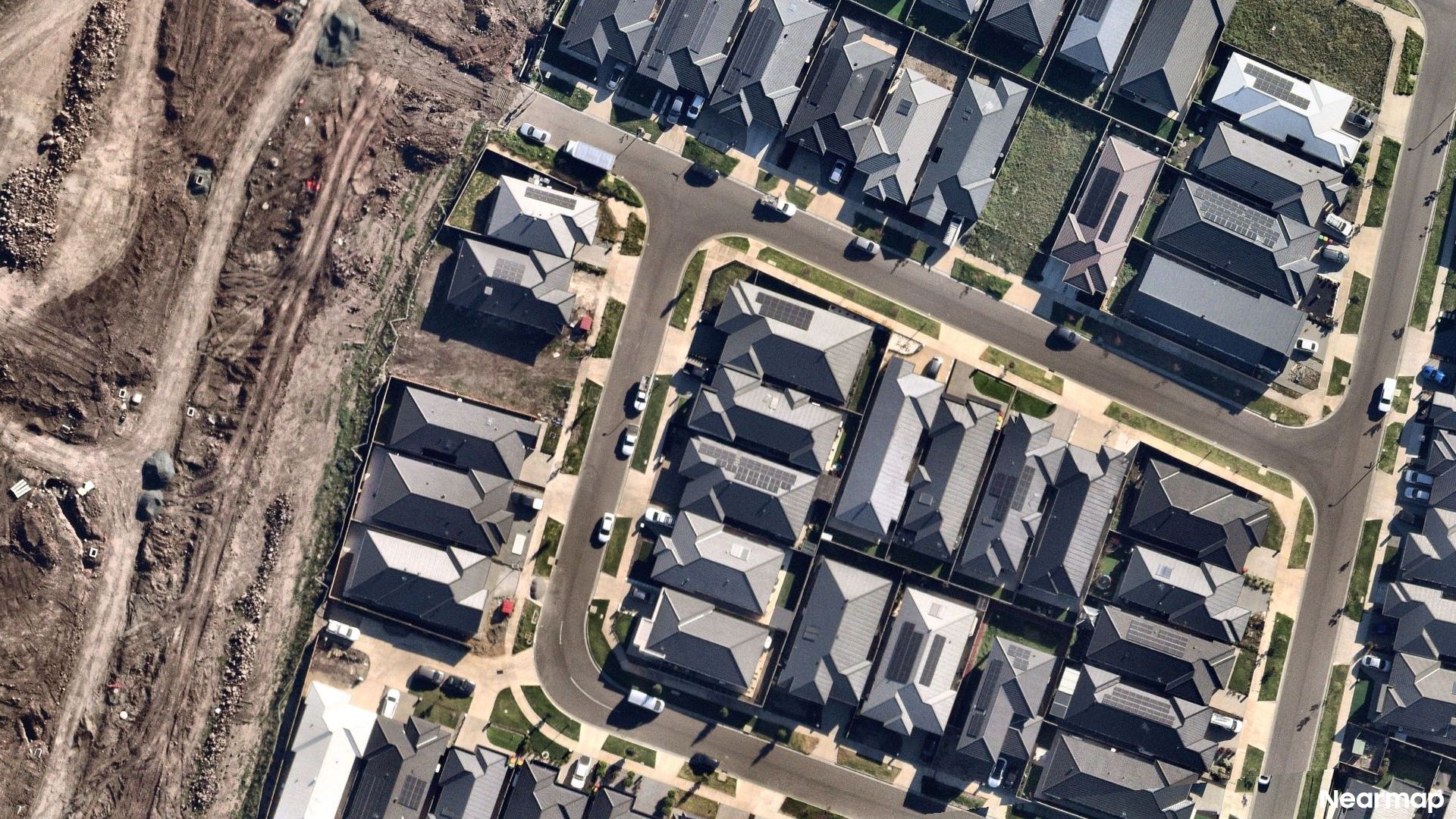 Vertical aerial view
