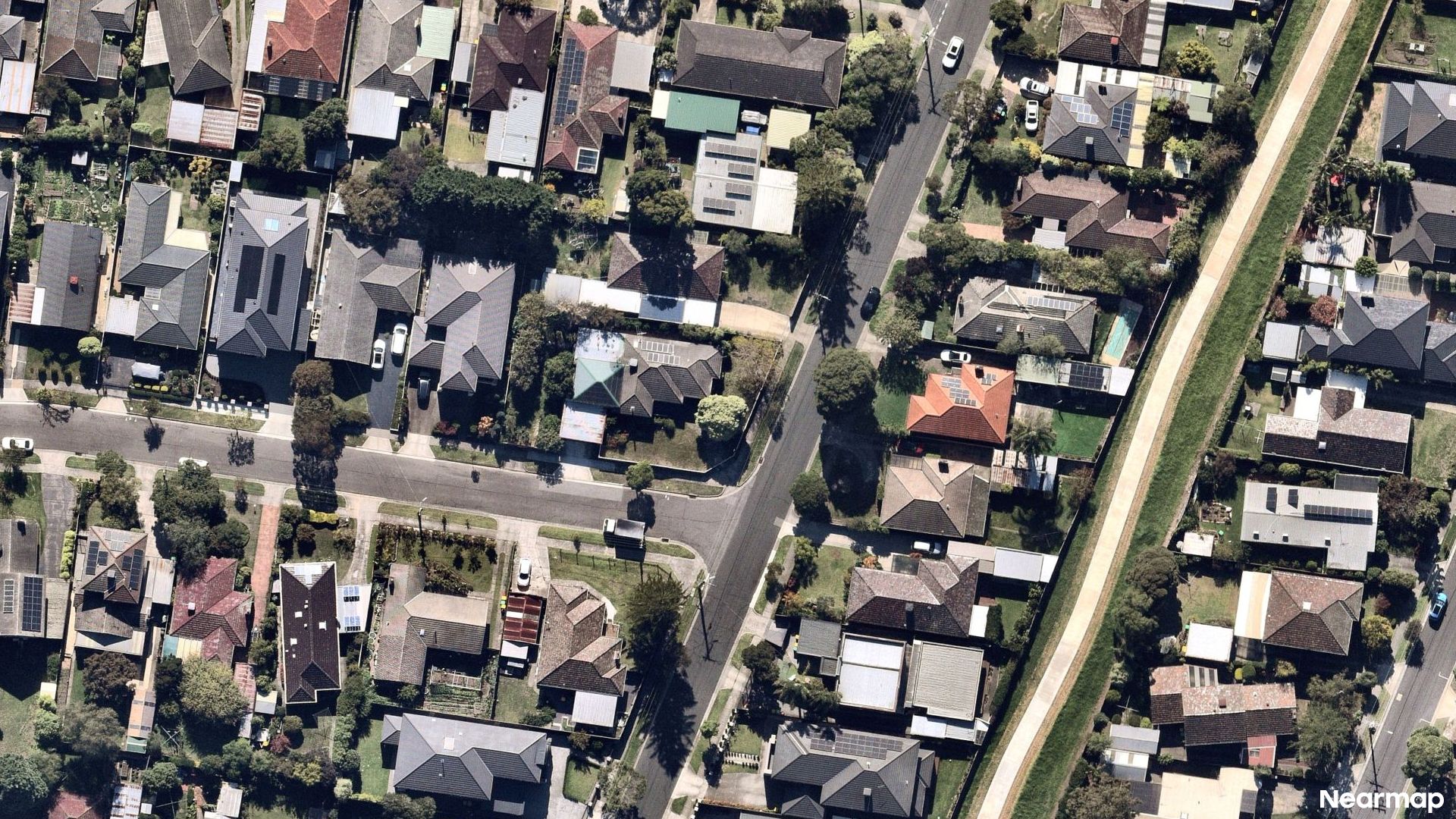 Vertical aerial view
