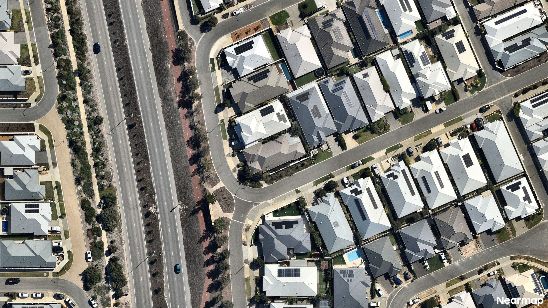 Vertical aerial view
