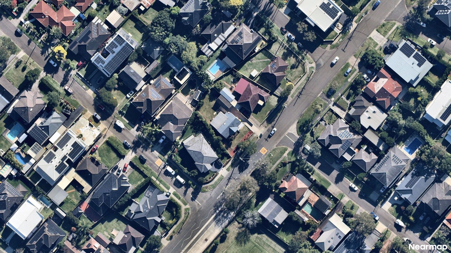 Vertical aerial view