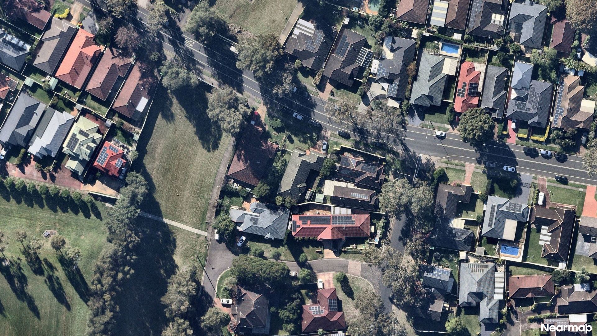 Vertical aerial view