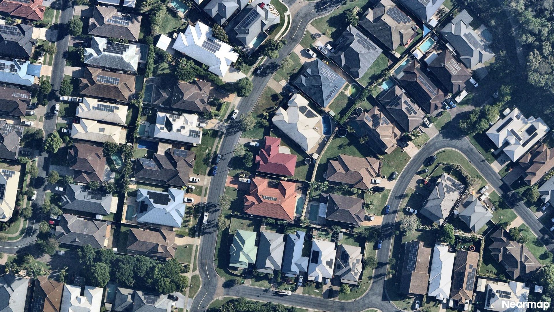Vertical aerial view
