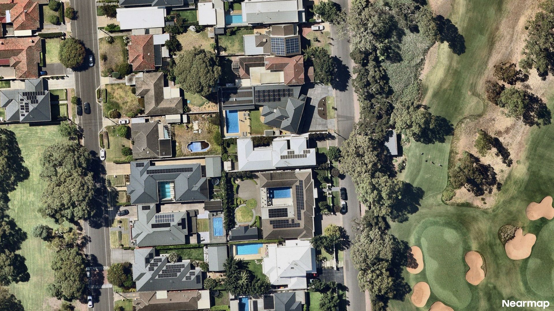 Vertical aerial view