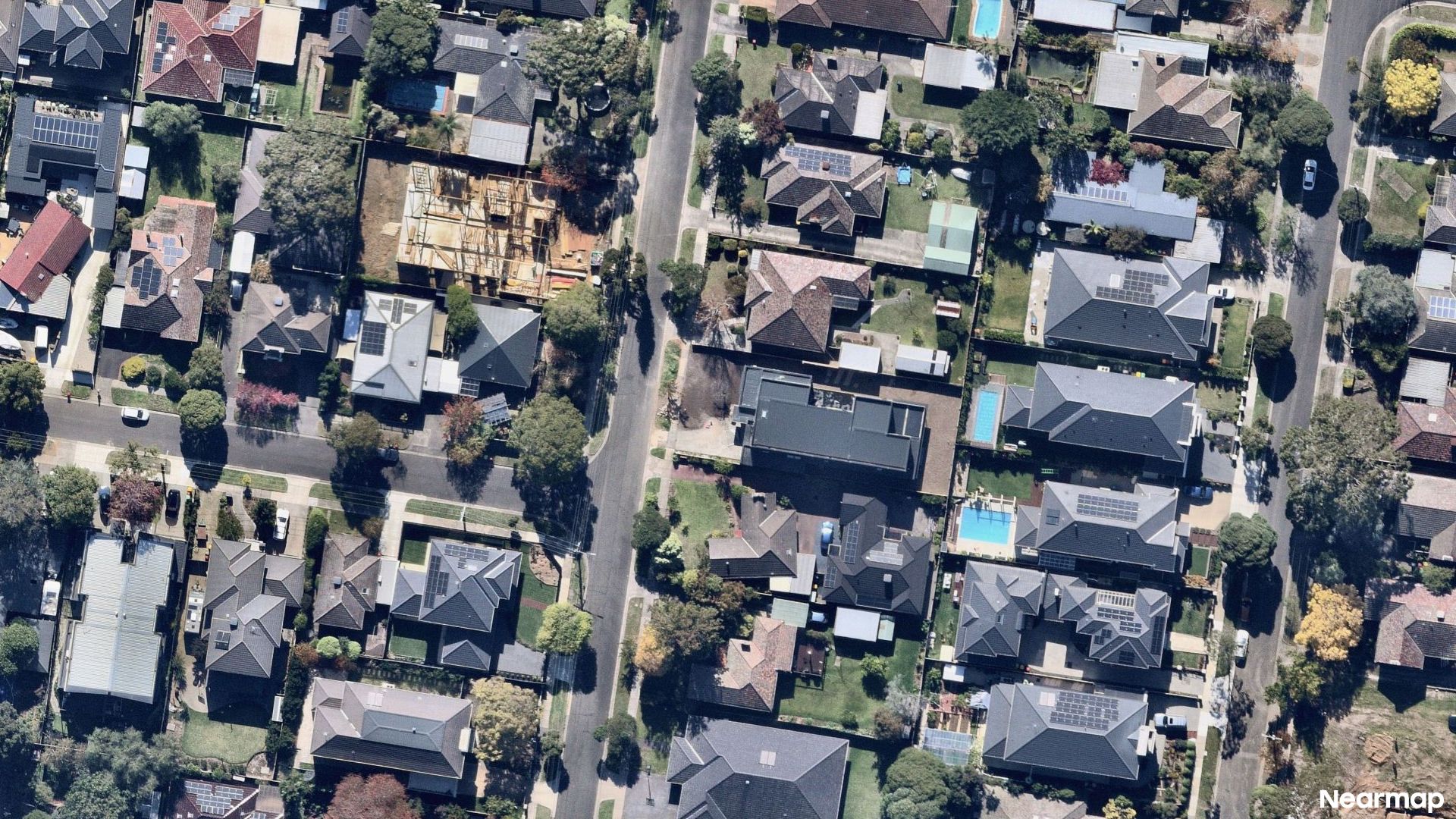 Vertical aerial view