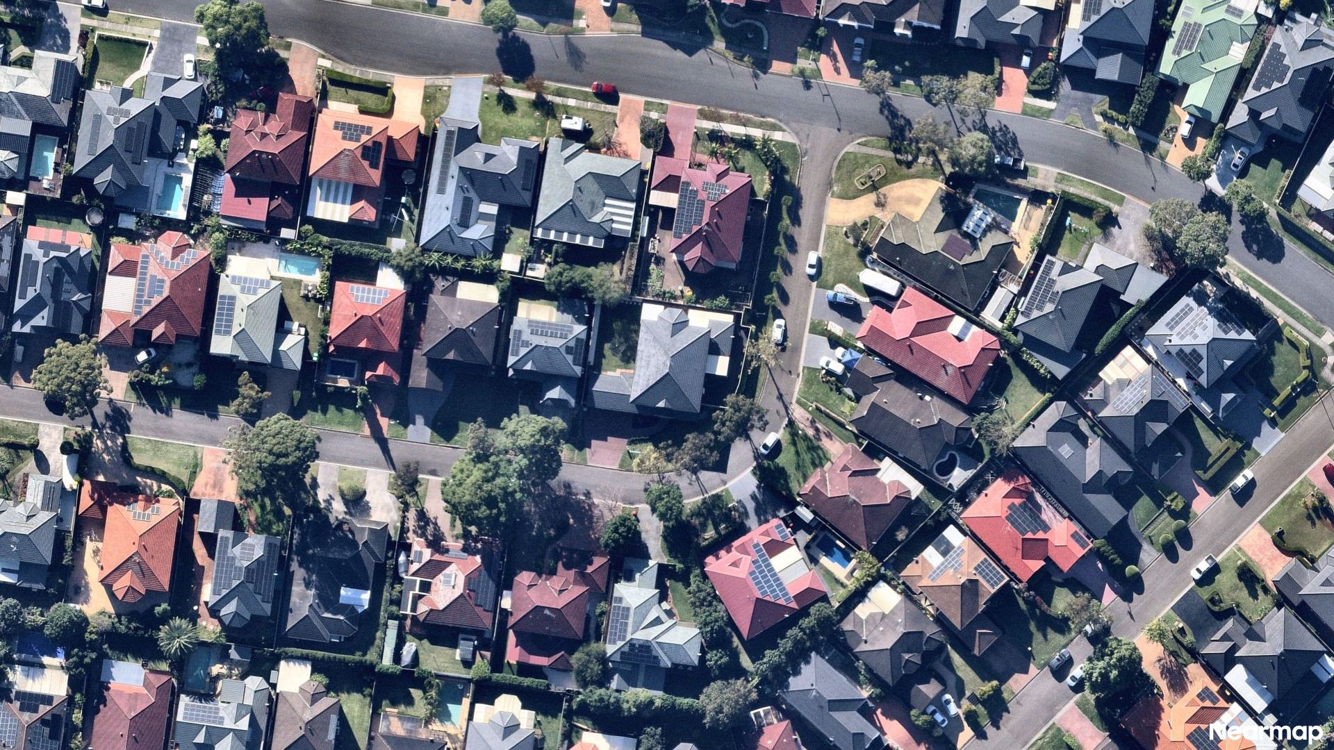 Vertical aerial view