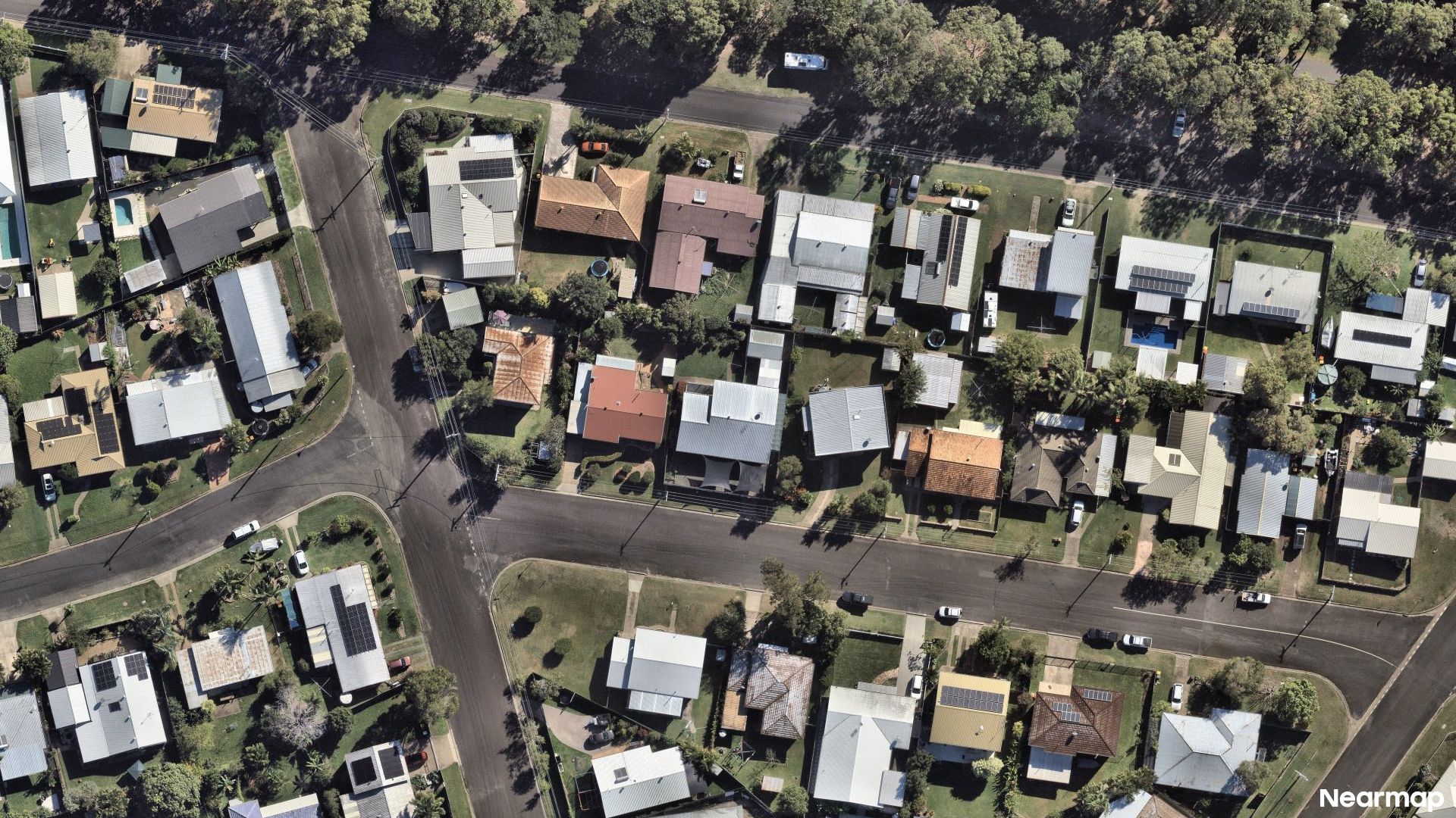 Vertical aerial view
