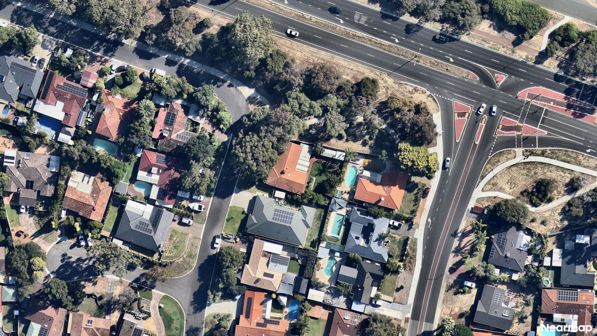 Vertical aerial view