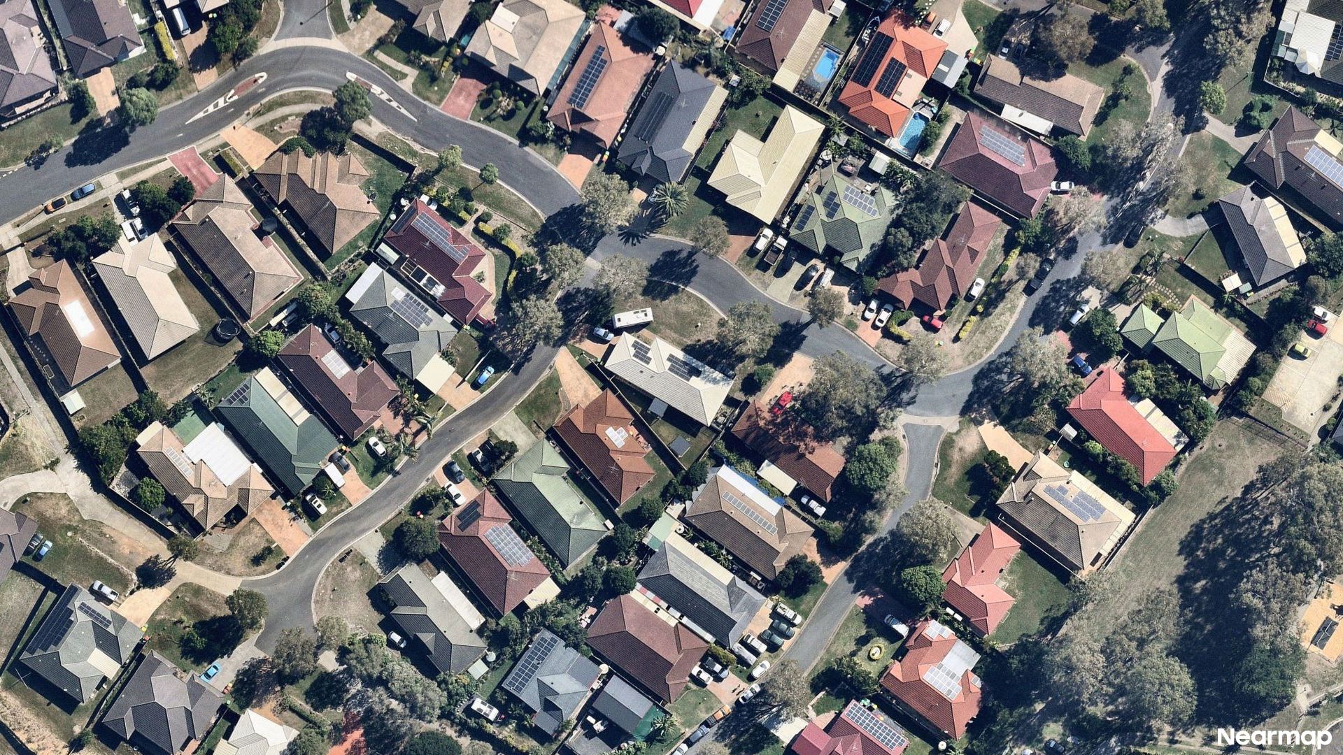 Vertical aerial view