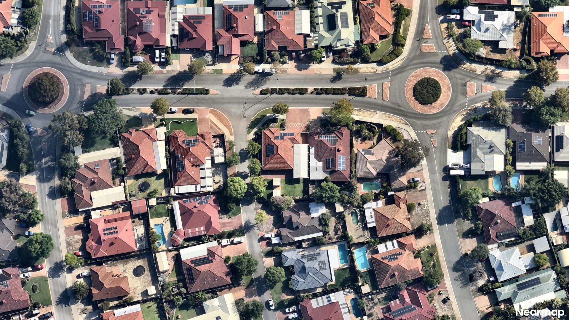 Vertical aerial view