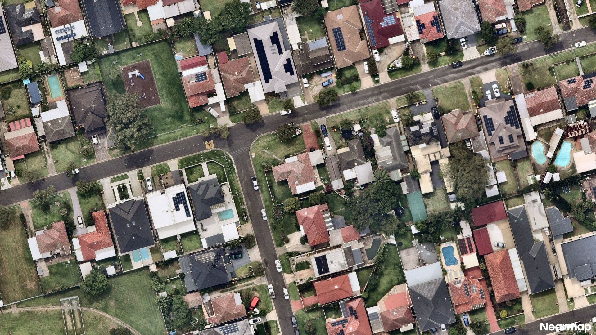 Vertical aerial view