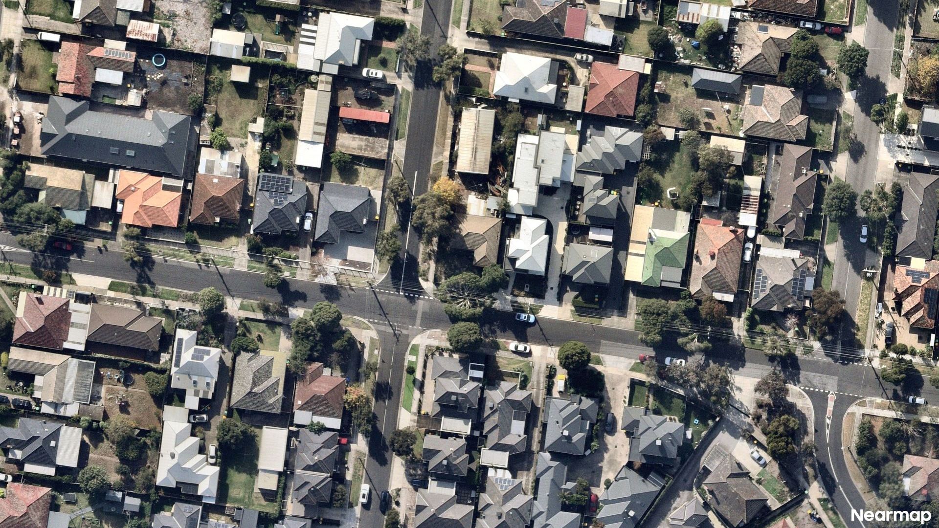 Vertical aerial view