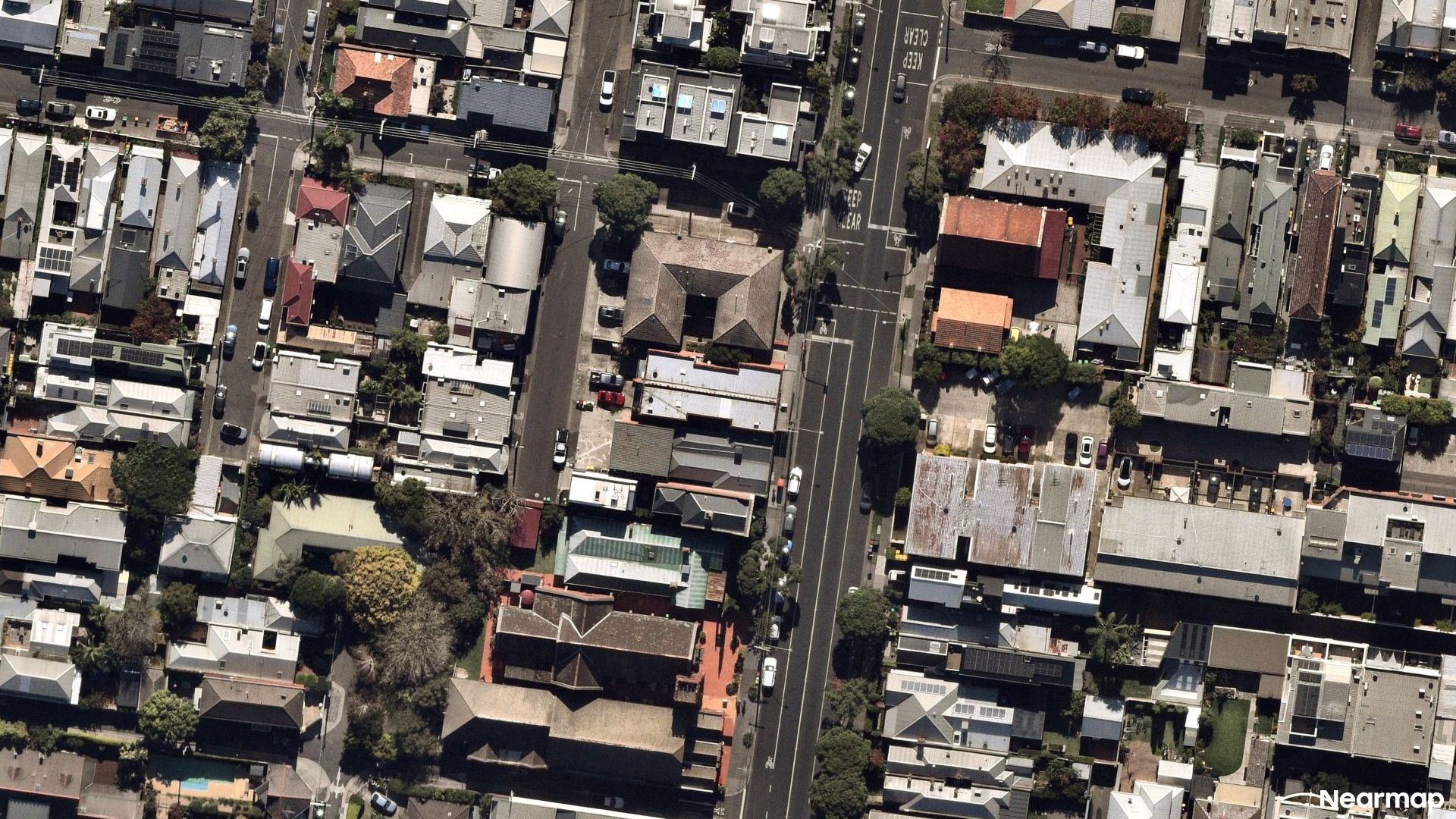 Vertical aerial view
