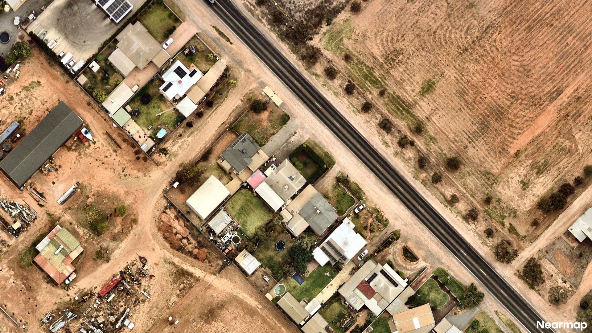 Vertical aerial view