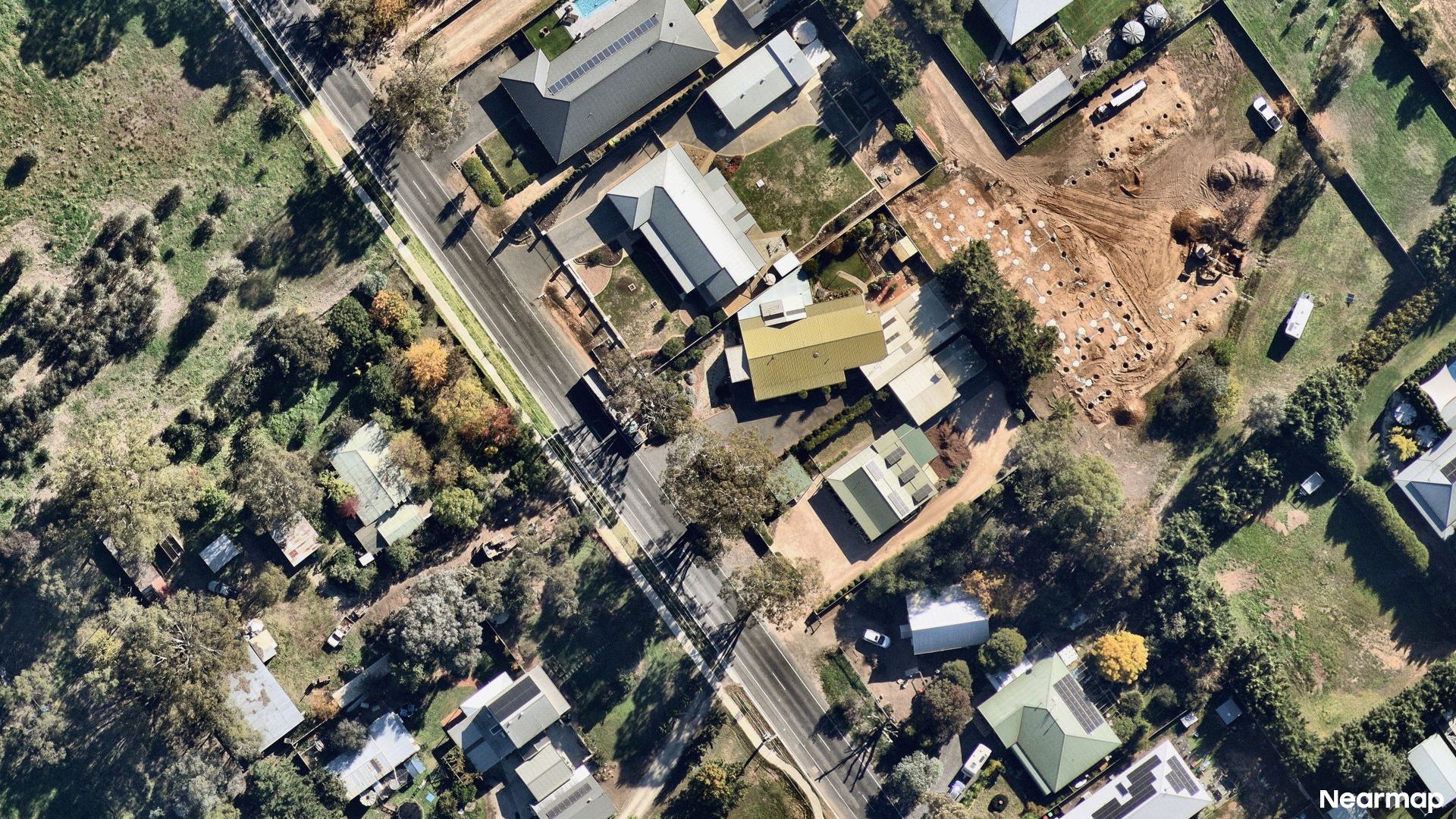 Vertical aerial view