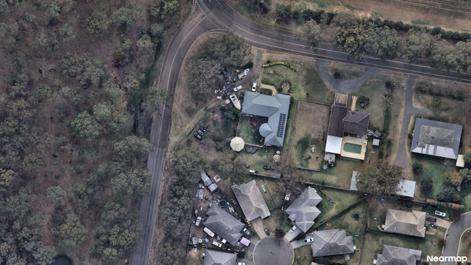 Vertical aerial view