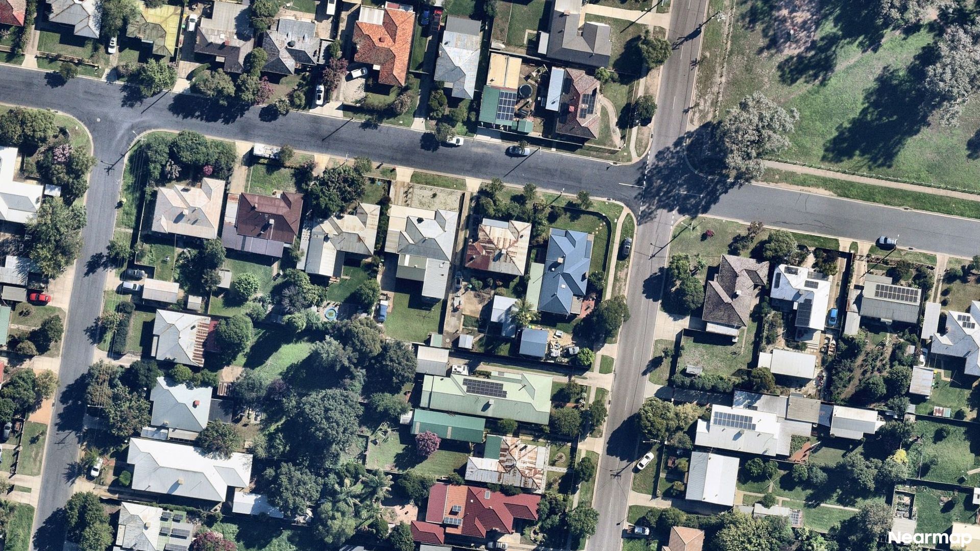 Vertical aerial view