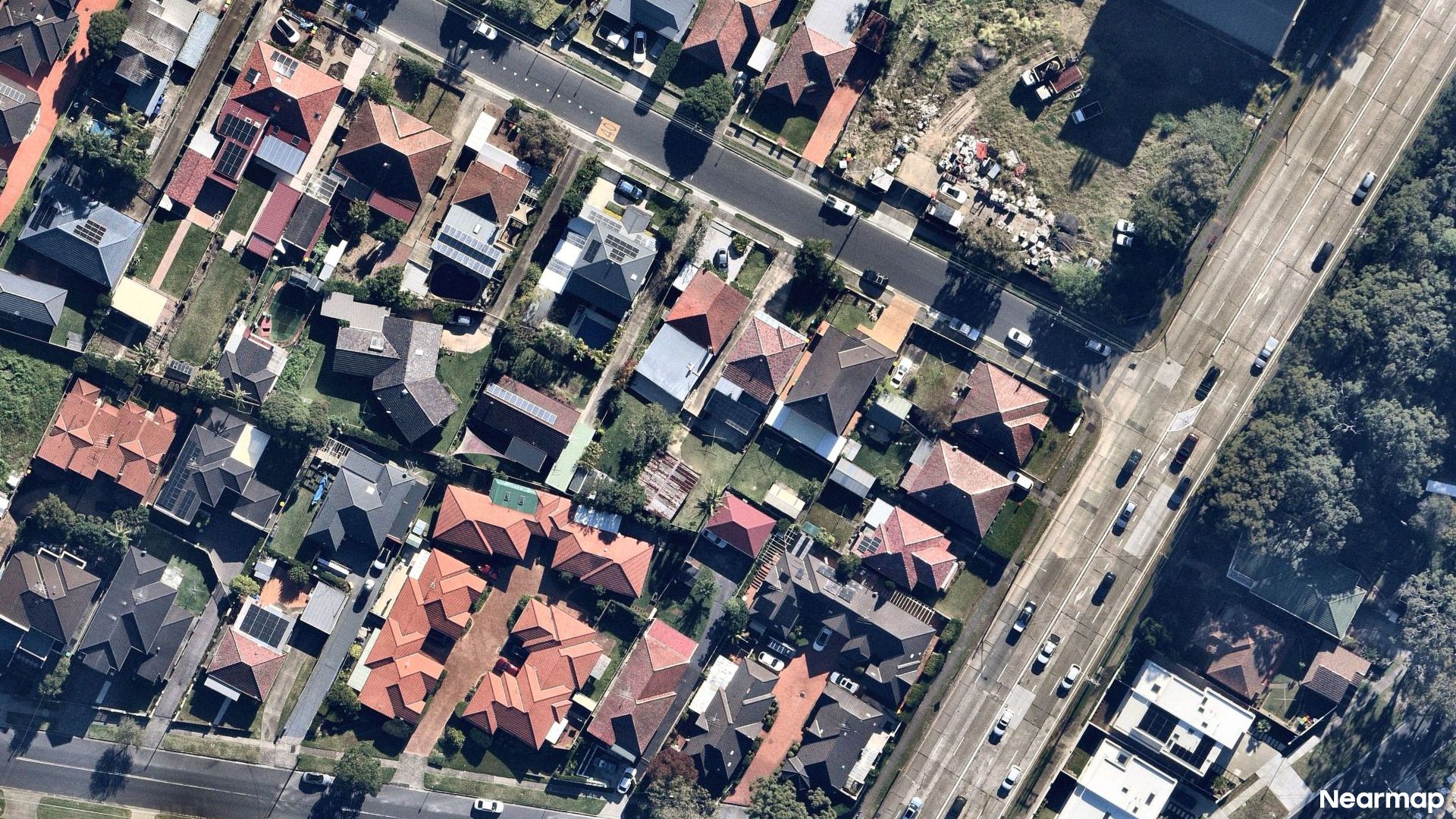 Vertical aerial view