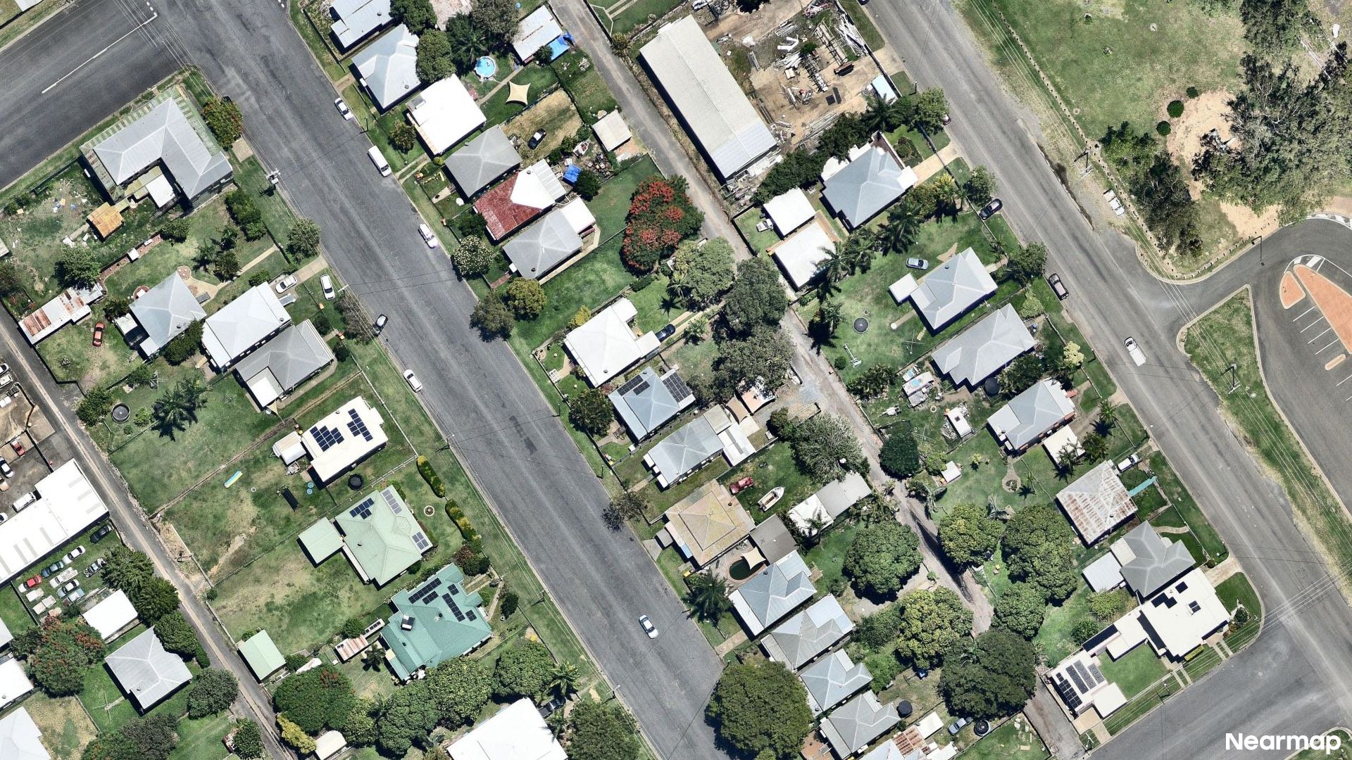 Vertical aerial view