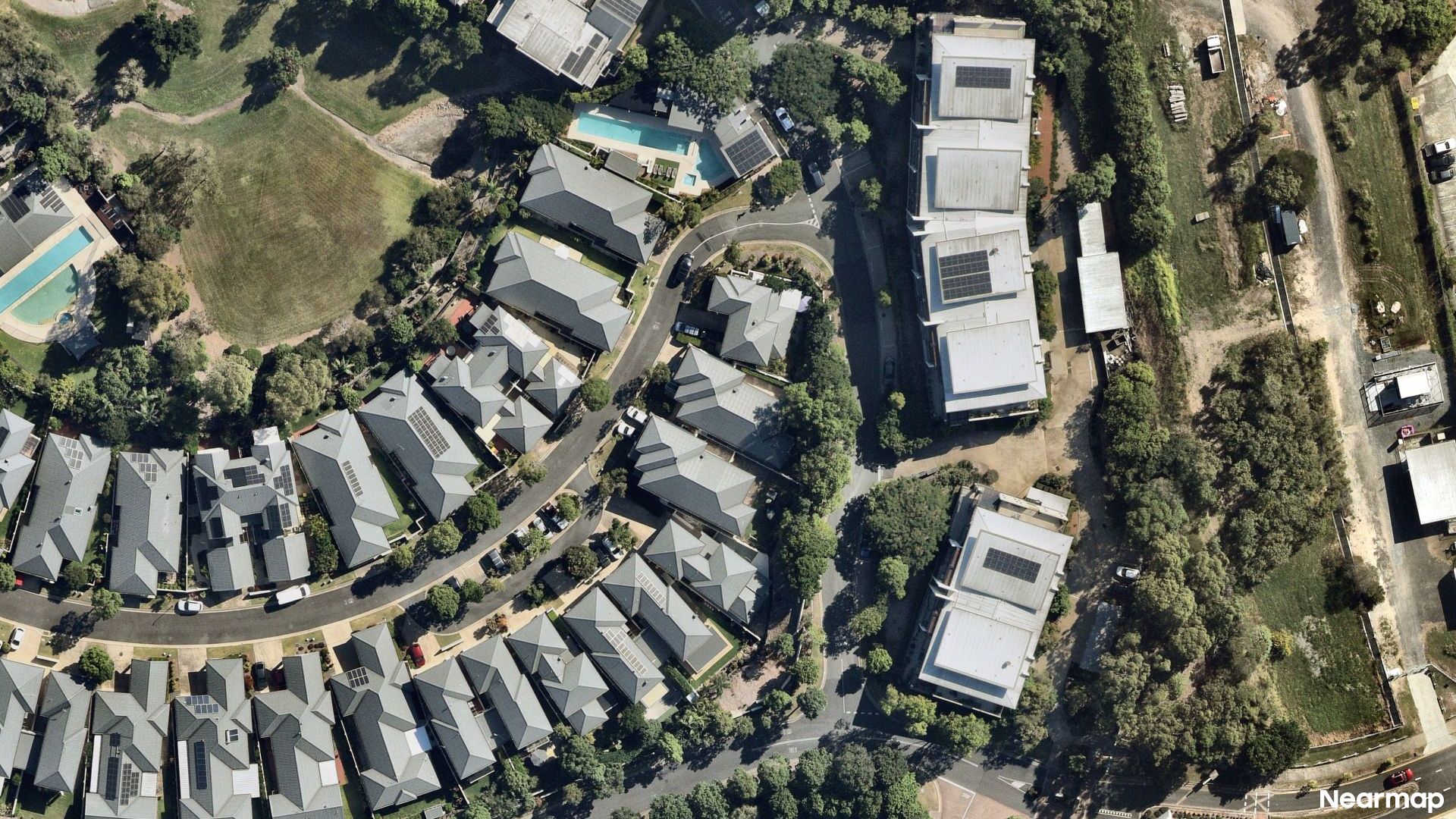 Vertical aerial view