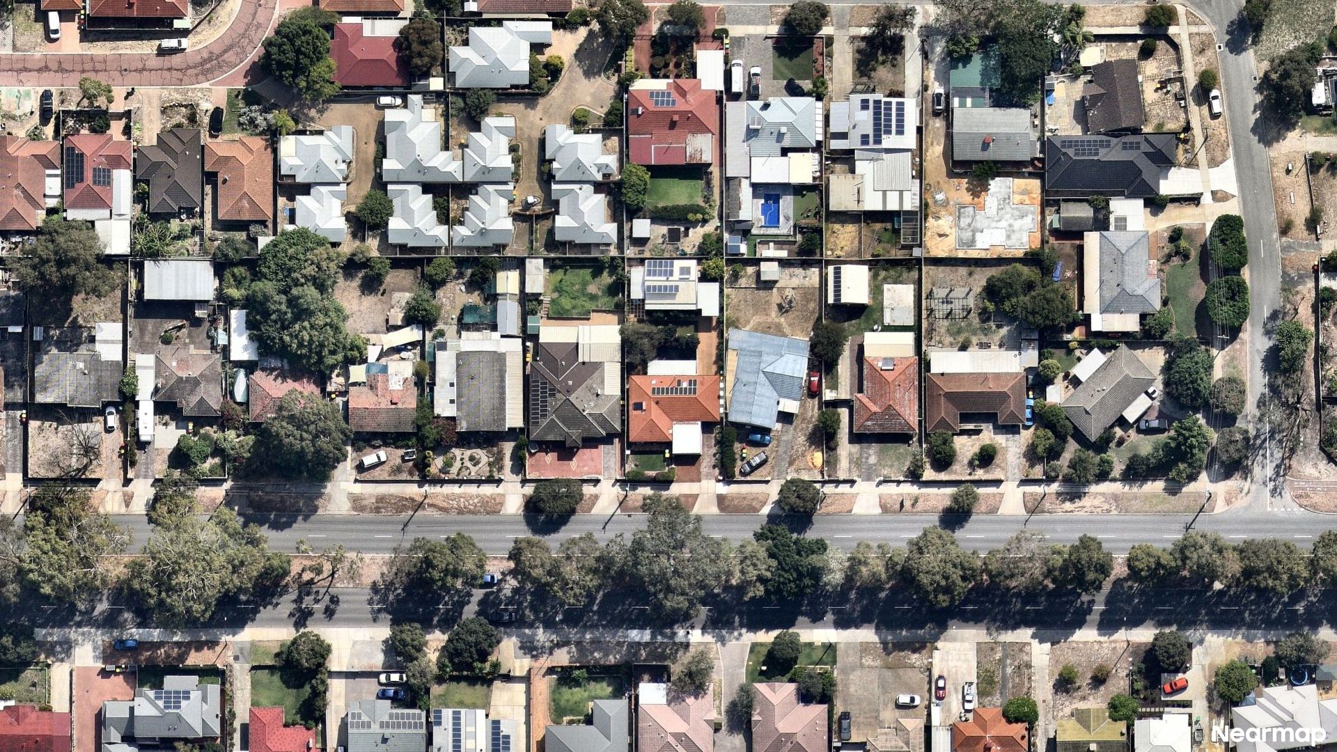 Vertical aerial view