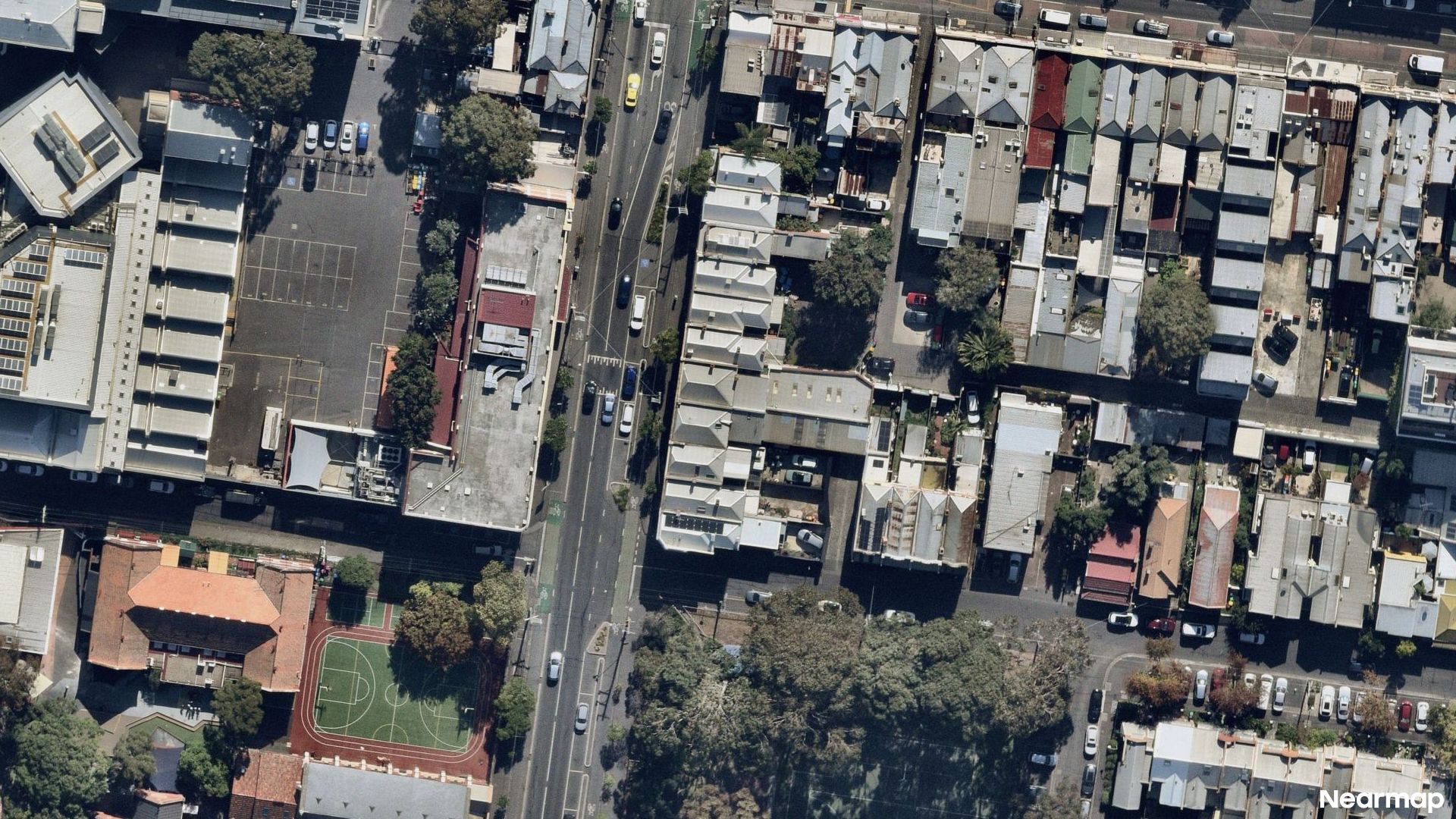 Vertical aerial view