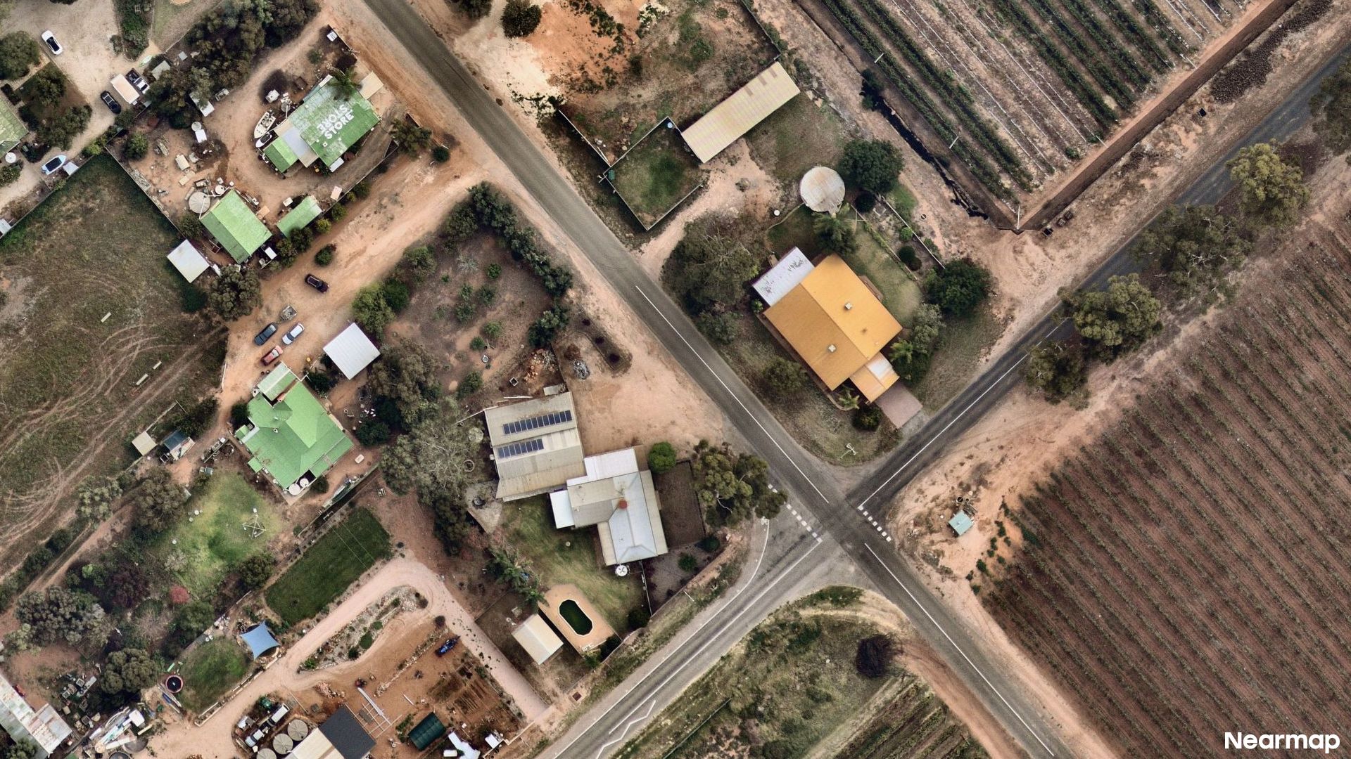 Vertical aerial view
