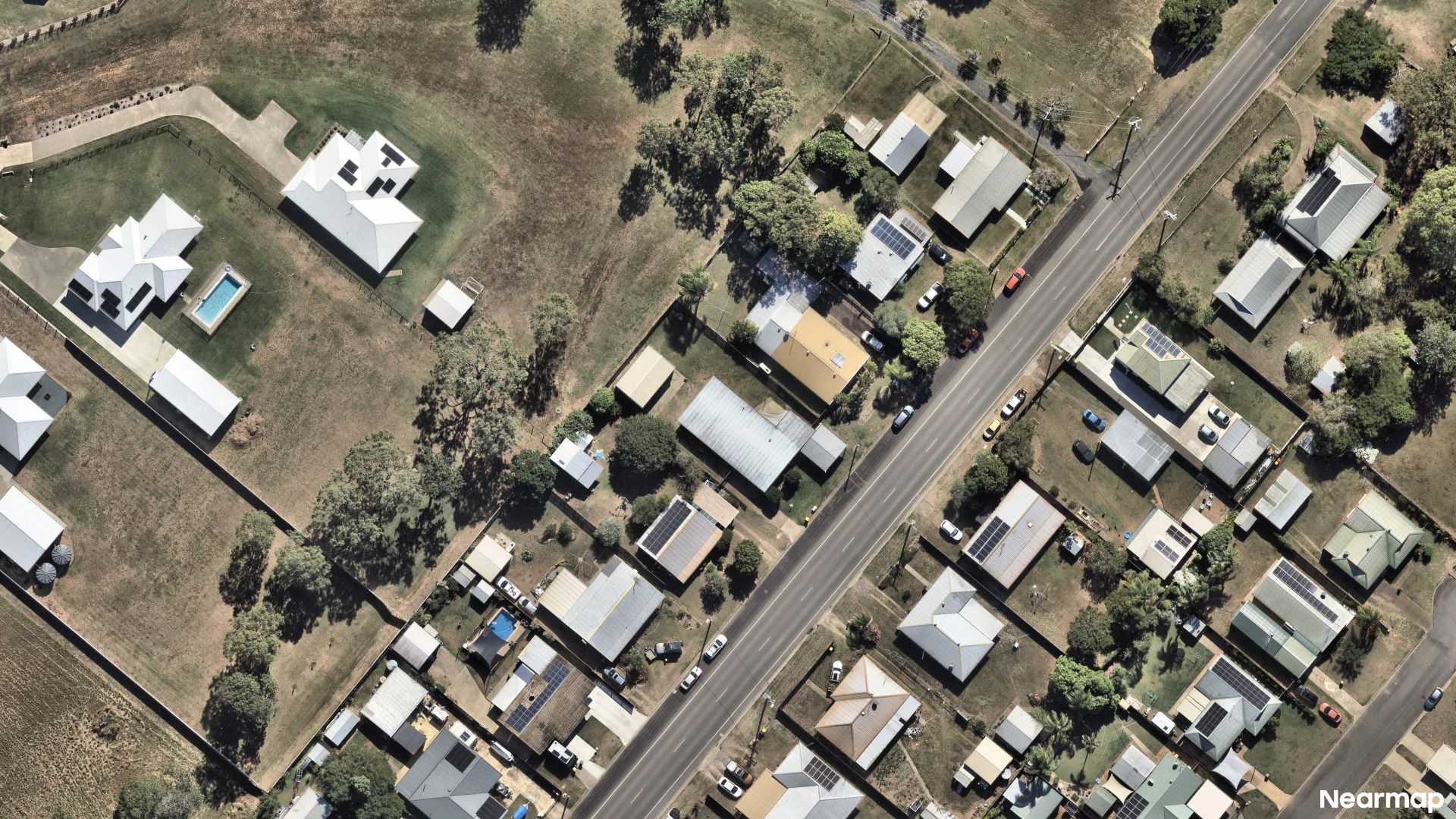Vertical aerial view