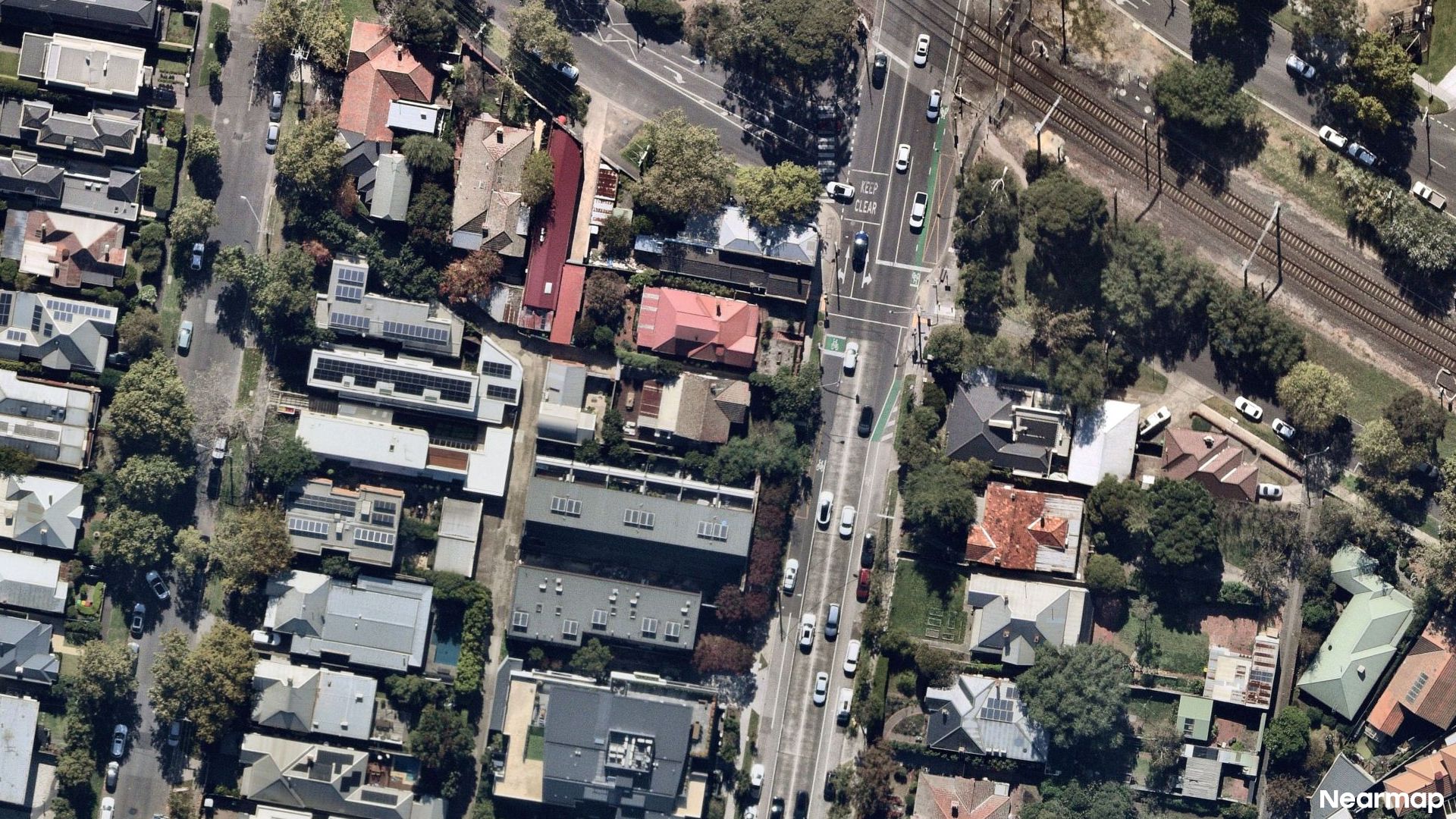 Vertical aerial view