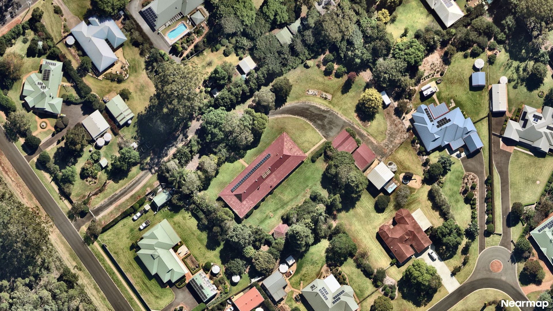 Vertical aerial view